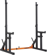 Adjustable Squat & Bench Press Rack Multi-Position Spotters Home Gym