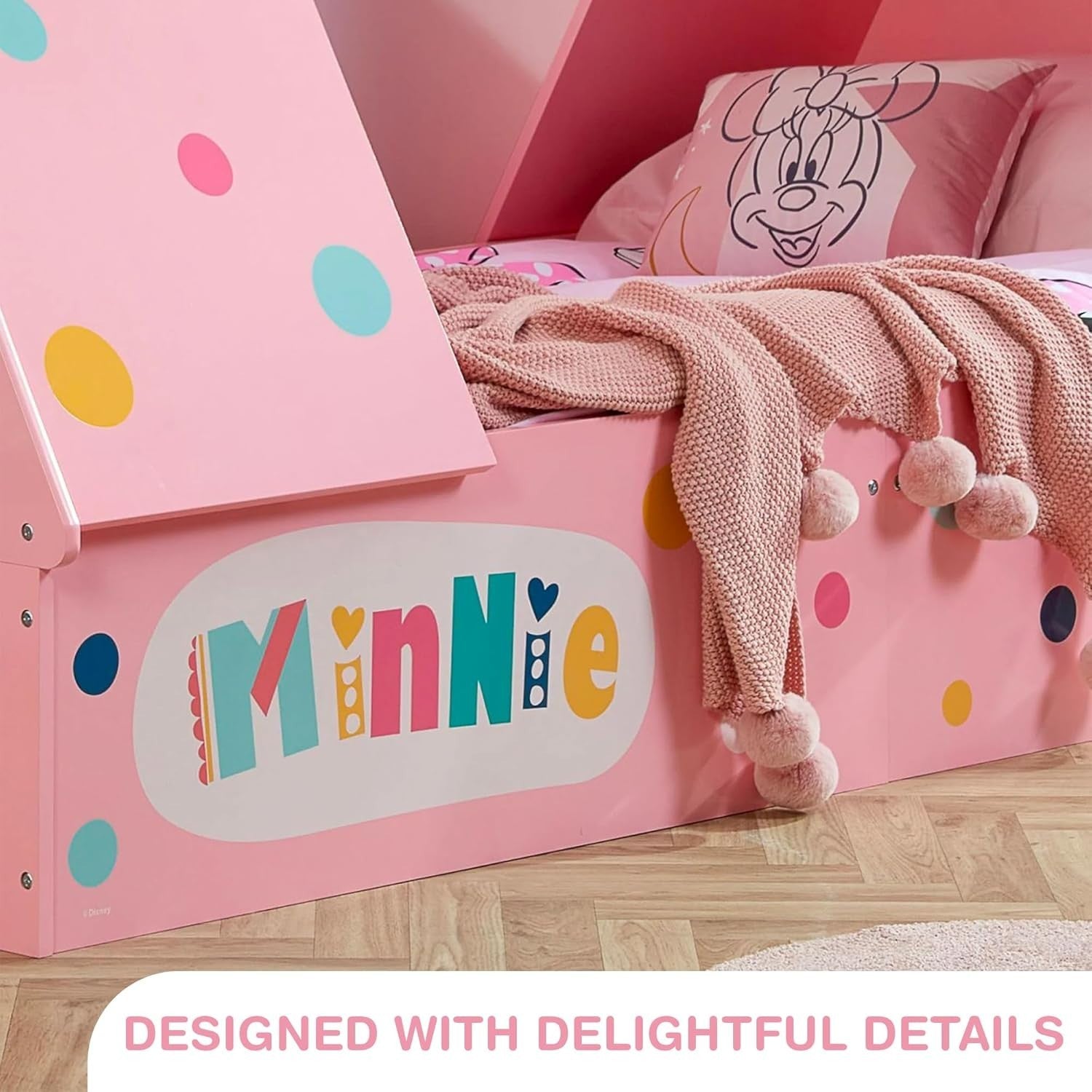 Toddler Bed with Fun Tent Frame, Kids Sleep Solution, Easy Assembly