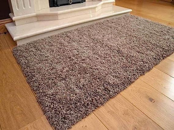 Extra Large Shaggy Rug 160x230cm 5cm Thick Soft High Pile Taupe Carpet
