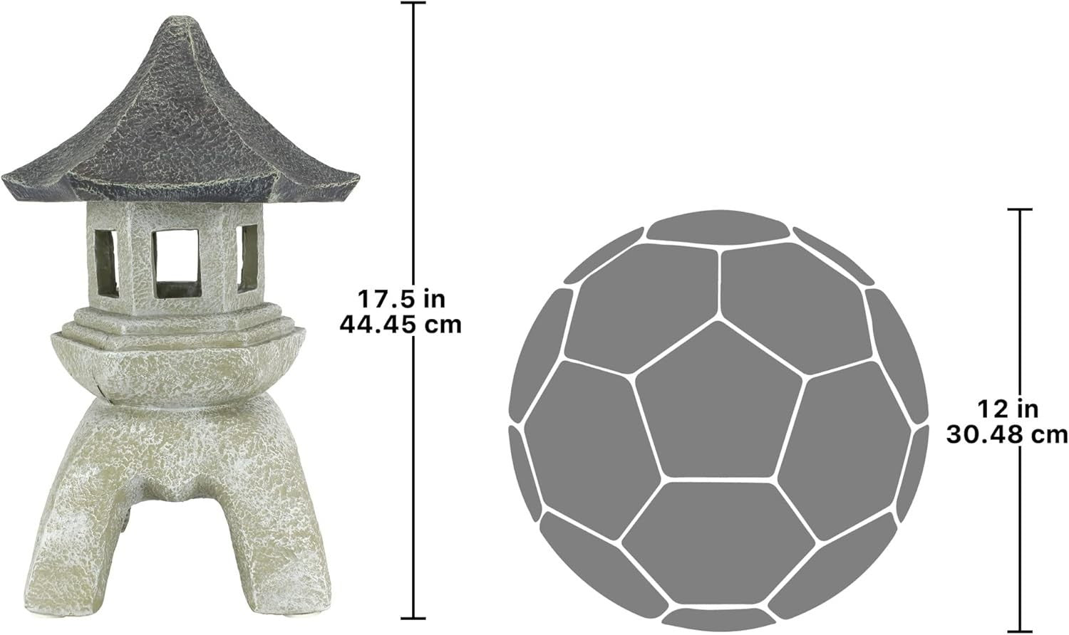 Large Asian Pagoda Lantern Outdoor Garden Statue