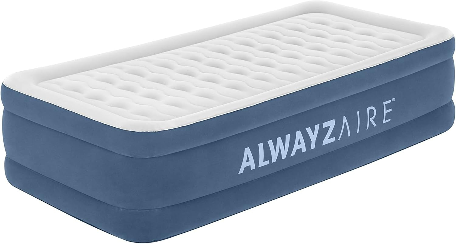 Inflatable Twin Air Mattress with Built-in Pump | 75" x 38" x 18" Comfort Bed