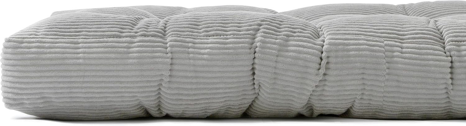 Double Futon Mattress 160x200cm Thick Foam Floor Bed Roll-Up Corduroy Soft