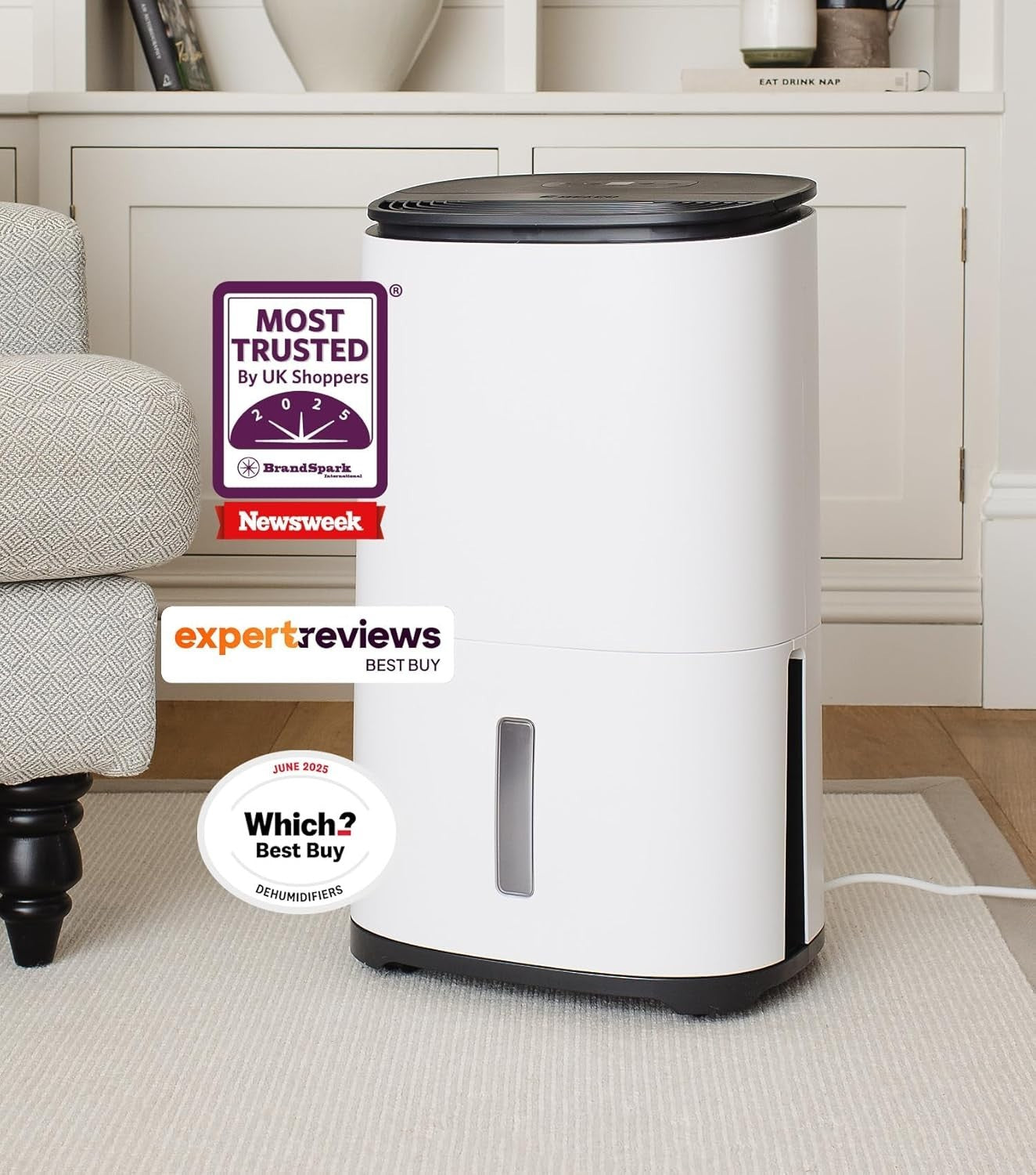 25L Dehumidifier HEPA Air Purifier Large Home Quiet Low Energy
