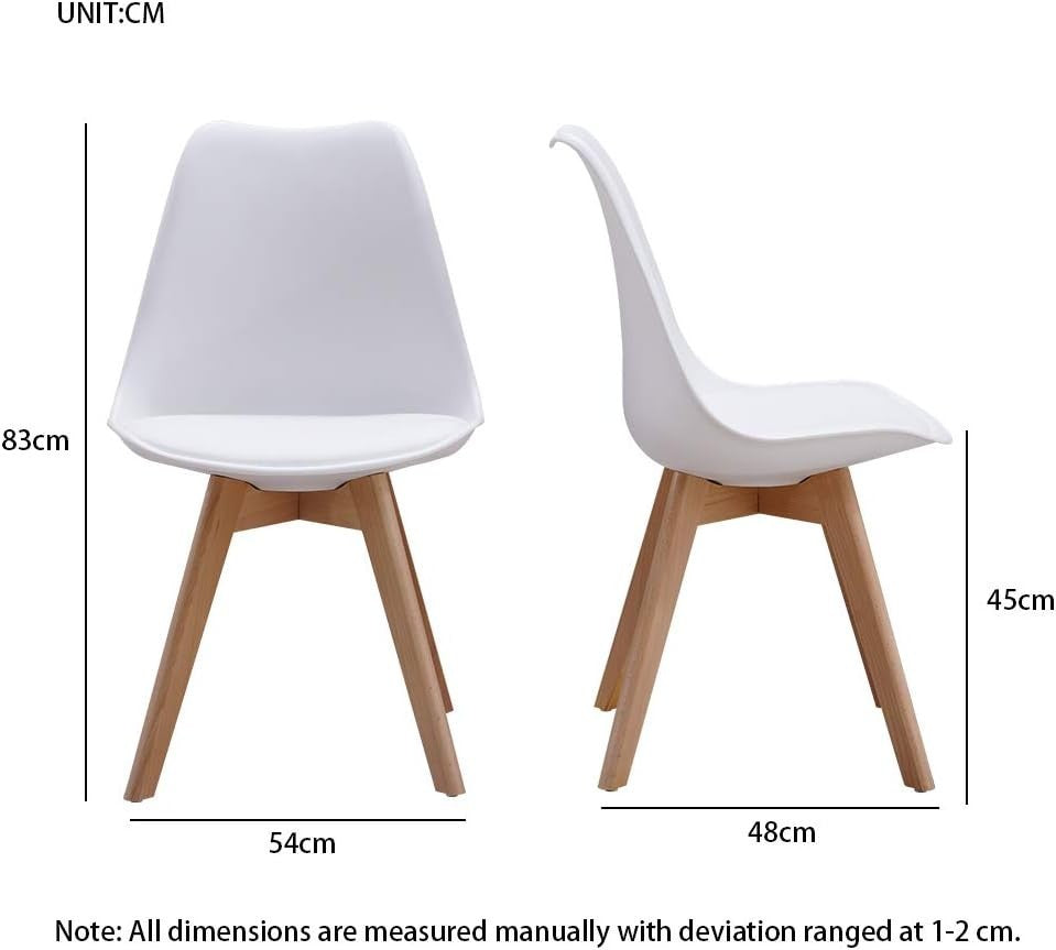 White Round Dining Table Set 4 Chairs – Modern Small Space Kitchen Café
