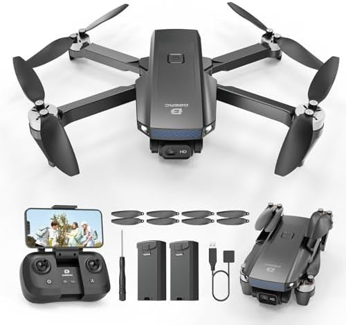 Foldable 1080P HD Camera Drone with Brushless Motors, 3D Flips & 30Min Flight