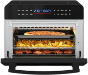 25L Air Fryer Oven Digital Rotisserie 10 Functions Convection Pizza Bake