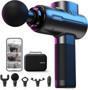 Deep Tissue Percussion Massage Gun Muscle Relief, Bluetooth, 6 Heads
