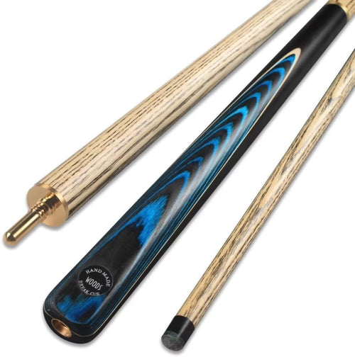 57in Snooker Pool Cue Ash Shaft 11.2mm Tip 3/4 Joint Custom Inlay