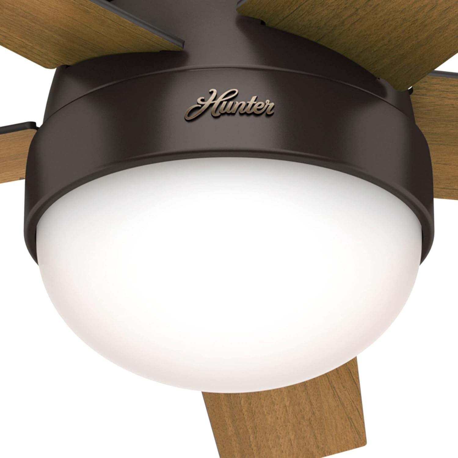 117CM Ceiling Fan, Premier Bronze, 5-Blade, Light, Remote