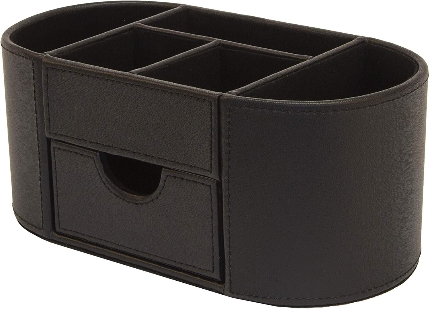Faux Leather Desk Organiser 6 Compartments Drawer Tidy 18-Pack