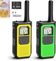 Long Range Walkie Talkies 2 Pack Rechargeable 16 Channel VOX USB-C