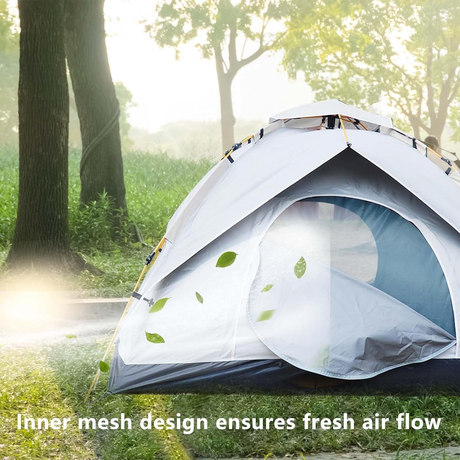 3 Man Pop Up Camping Tent Waterproof 4 Season Easy Setup