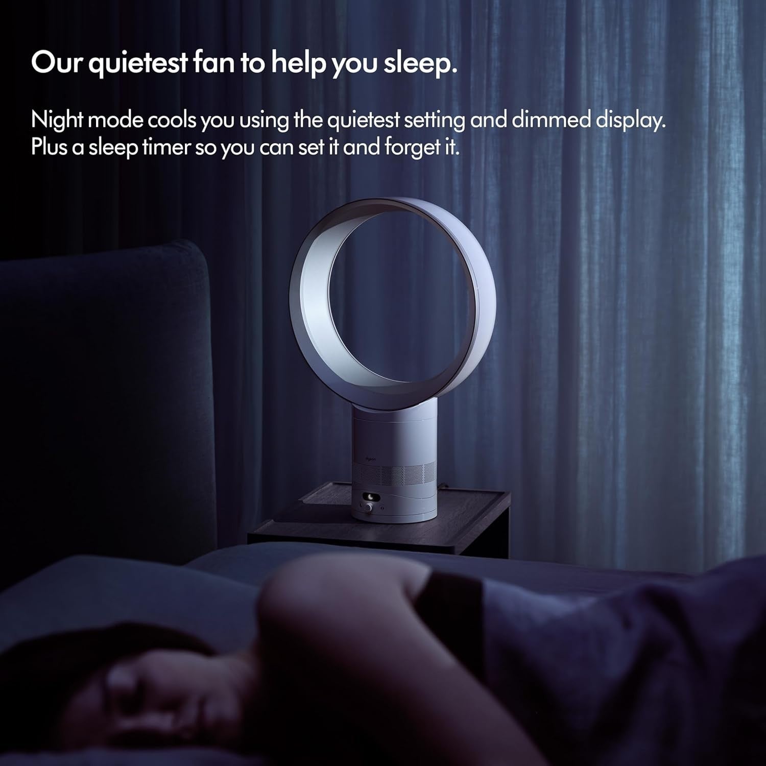Bladeless Air Circulator Fan – 10-Speed Quiet Cooling Desk Fan with Remote
