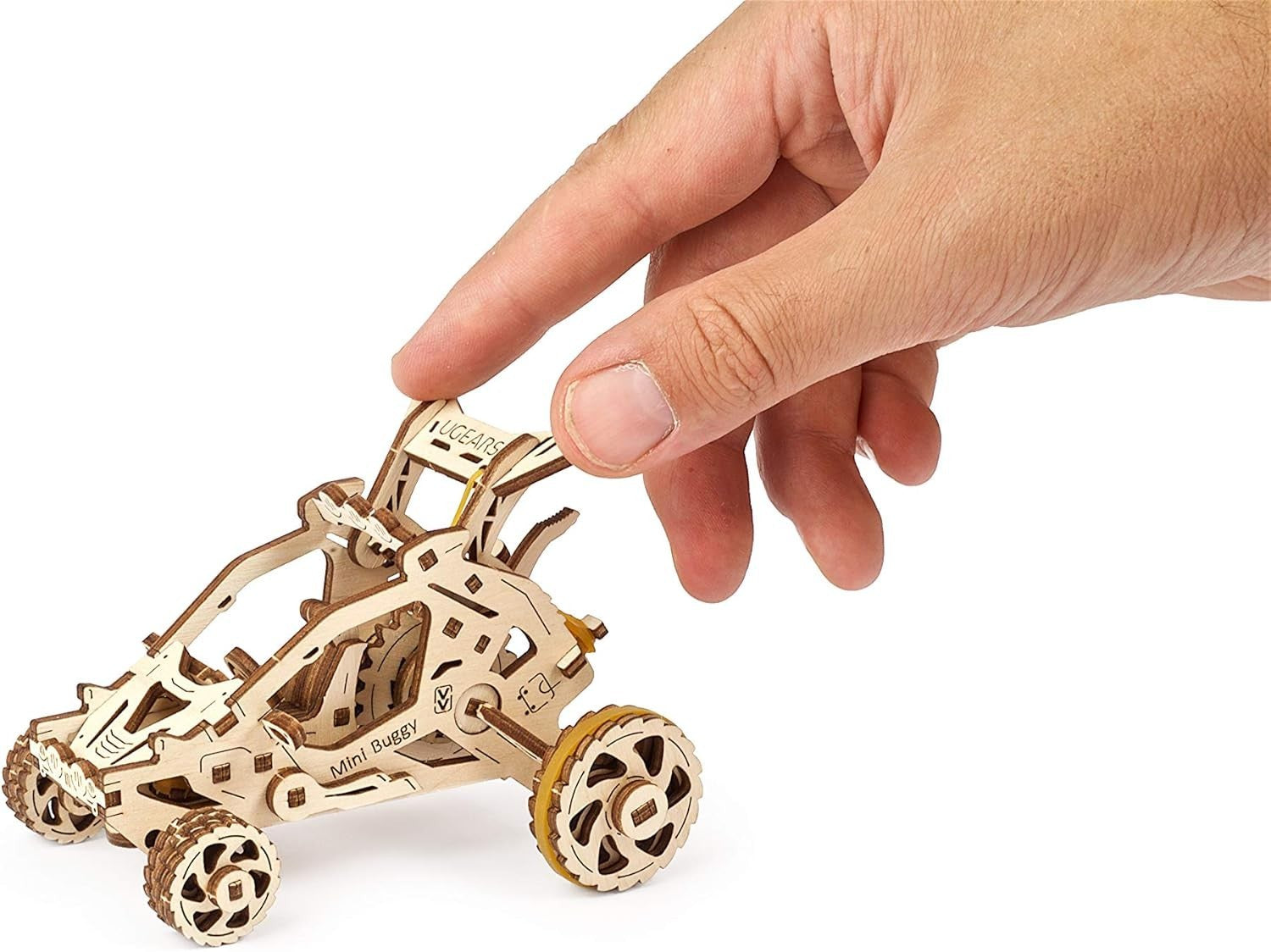 3D Wooden Car Puzzle Kit – DIY Off-Road Racing Buggy with Motor Action