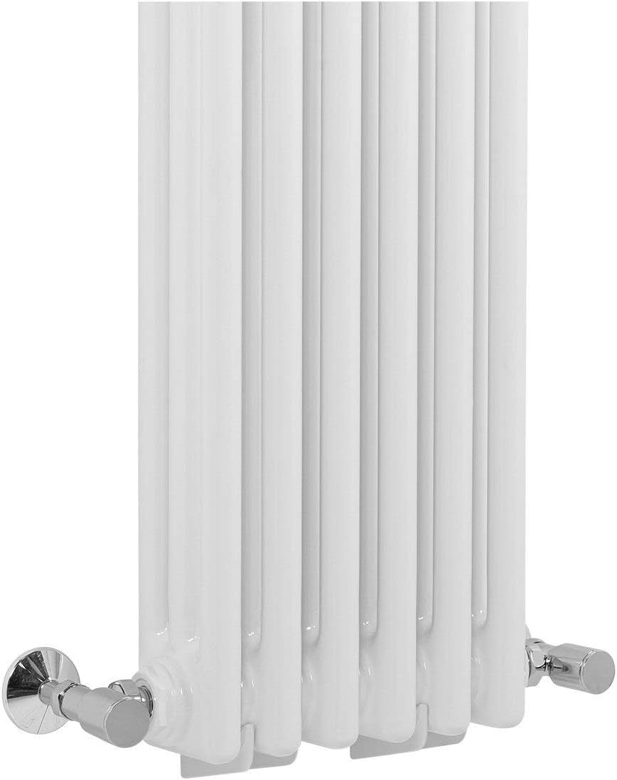 White Triple Column Vertical Radiator 1500x290mm Bathroom Kitchen