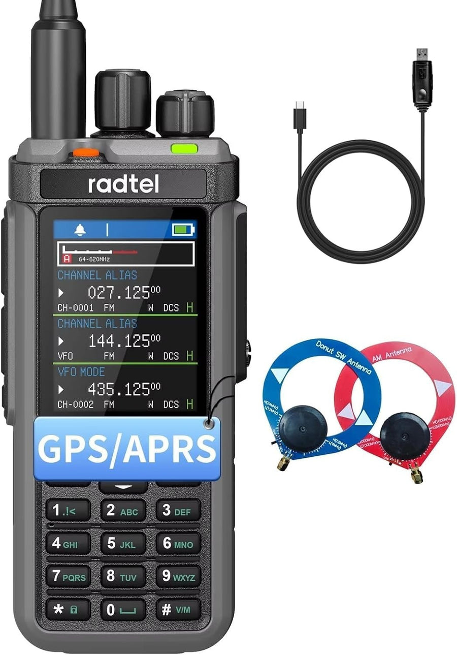 10W GPS APRS Ham Radio 1024CH Cross Band Repeater Colour Display