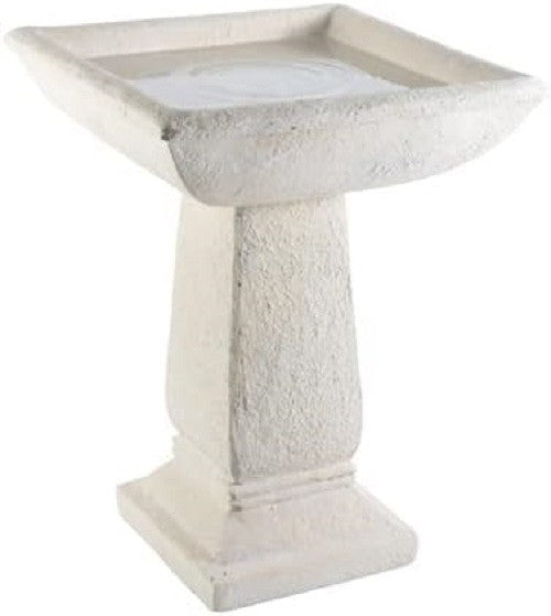 Selbourne 52cm Stone Bird Bath | Tall Free Standing Garden Ornament Decor