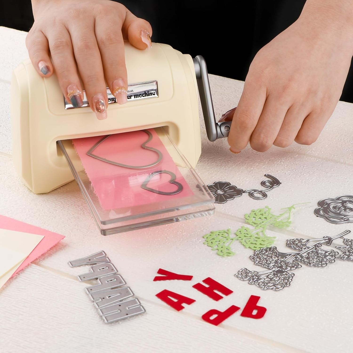 Mini Die Cutting Machine Manual Embossing Press Desktop Craft Cutter