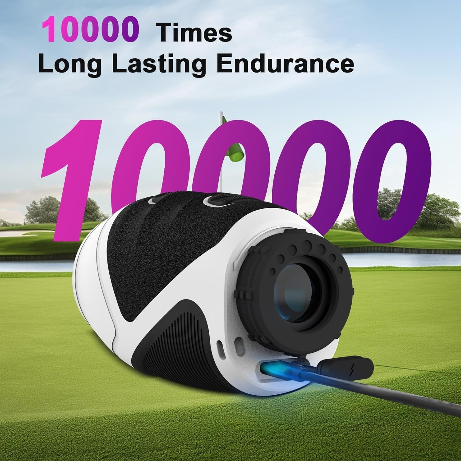 Golf Range Finder 1200 Yards Slope Flag Lock 7X Magnification Rechargeable