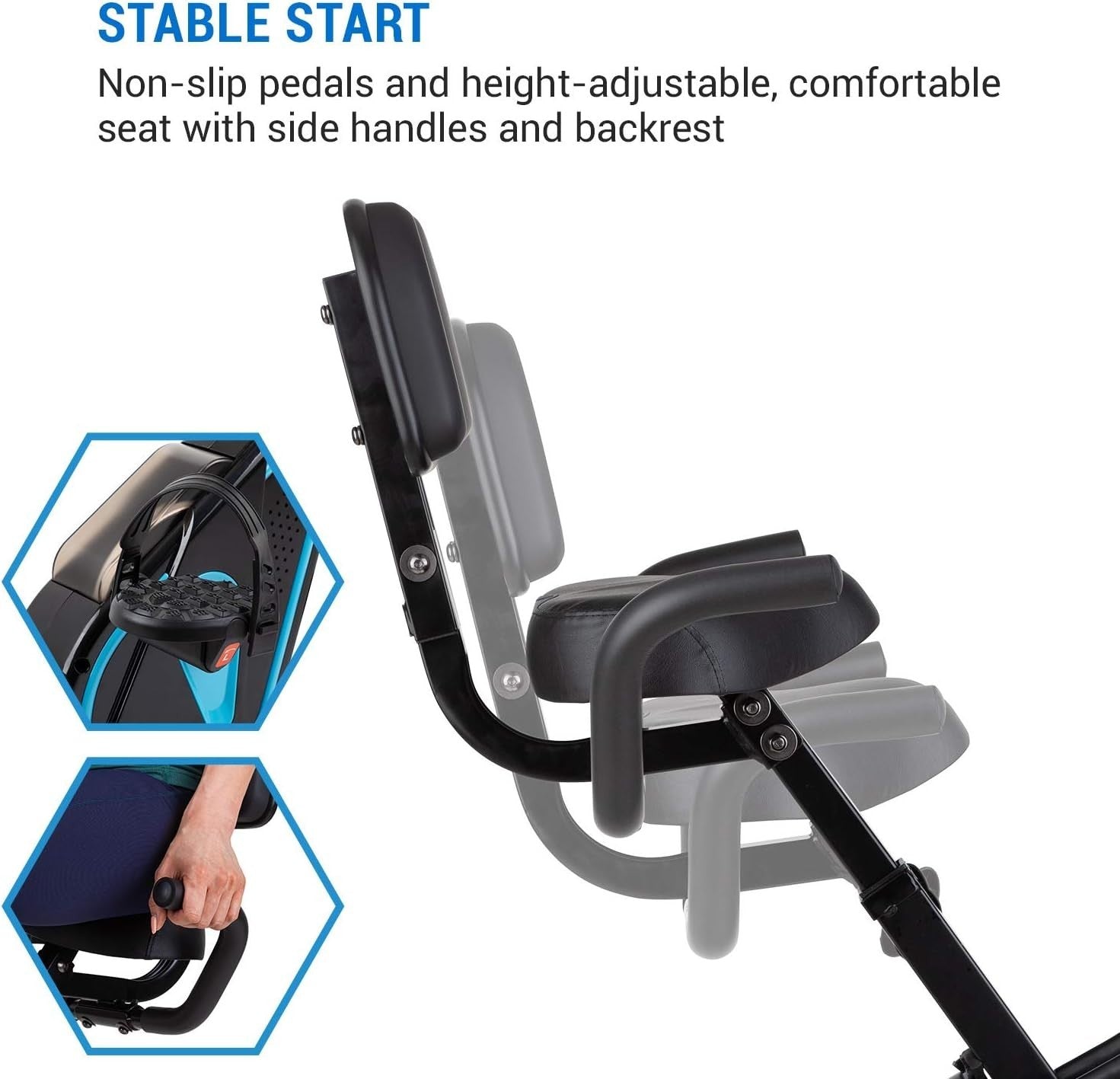 Foldable Magnetic Exercise Bike w/ LCD Monitor, 8 Resistance Levels & Holder