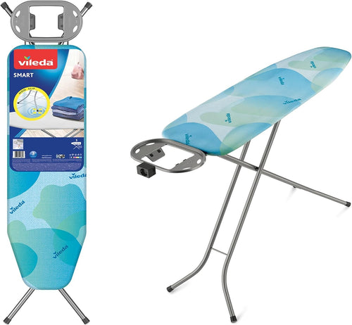 Compact Ironing Board 114x34cm Adjustable Height Foldable Steam Iron Rest