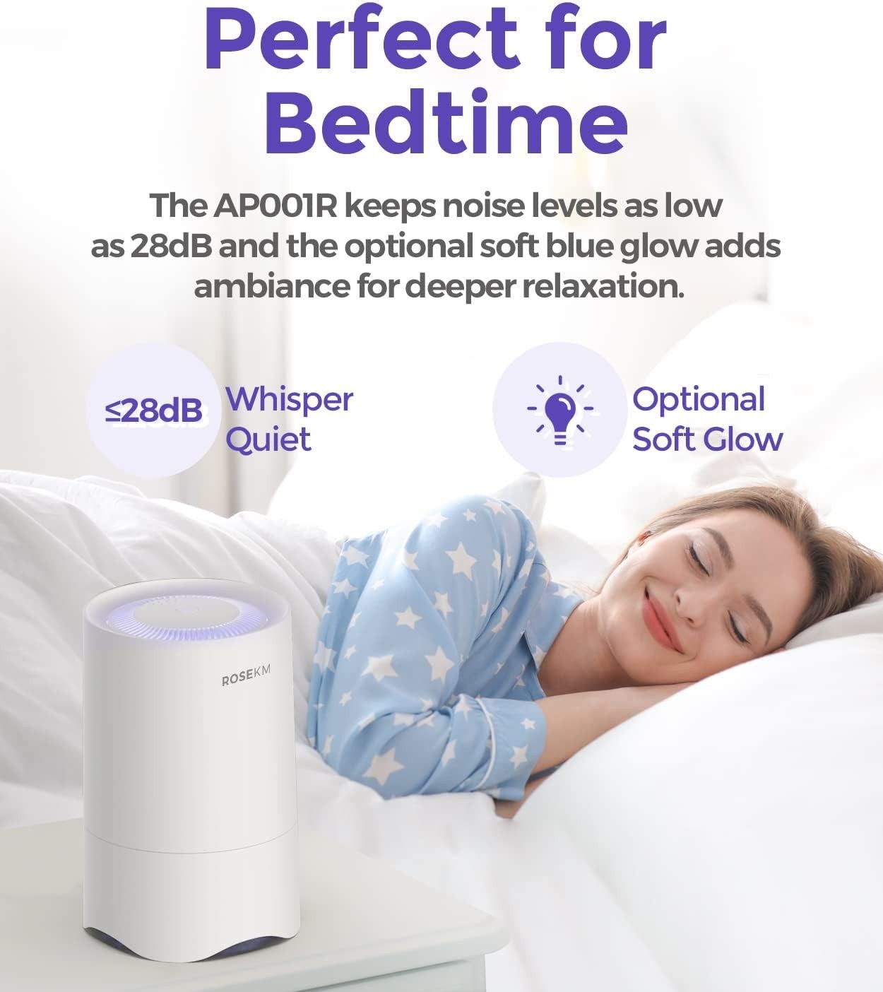 Mini HEPA Air Purifier Desk Bedroom Pet Smoke Odor Cleaner 2 Pack