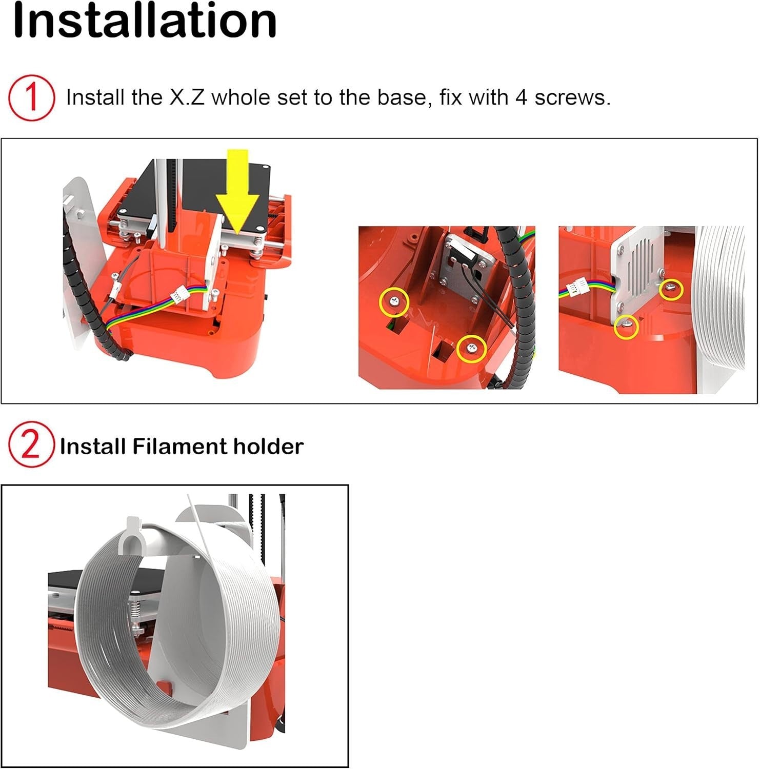 Mini 3D Printer Leveling Free One Key Silent 100x100x100mm Beginner