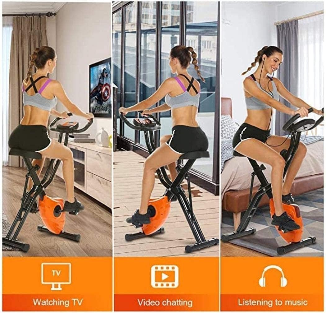 Magnetic Elliptical Fitness Bike w/ Quiet Belt Drive & Multi-Motion Programs