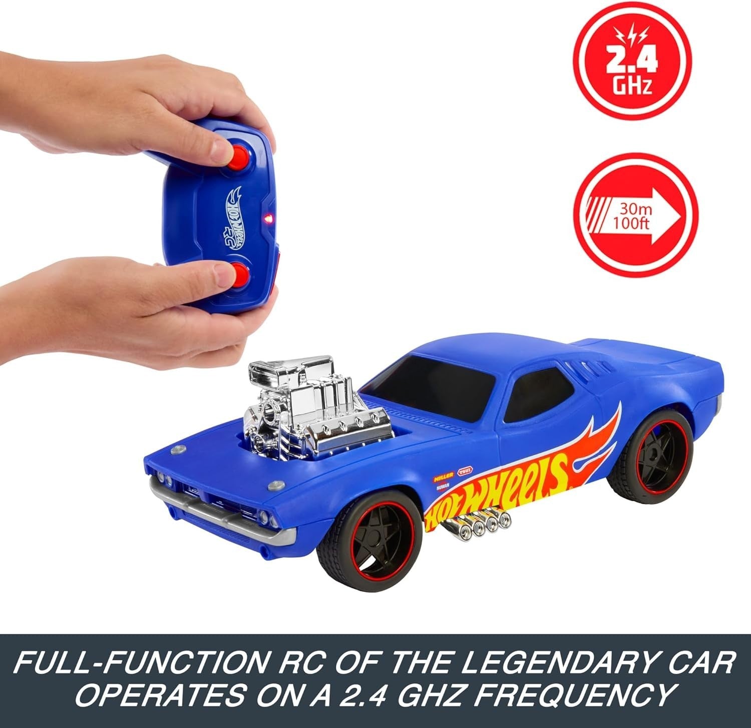 Hot Wheels RC Car 1:16 Rodger Dodger 50th Anniversary Fast Remote Control