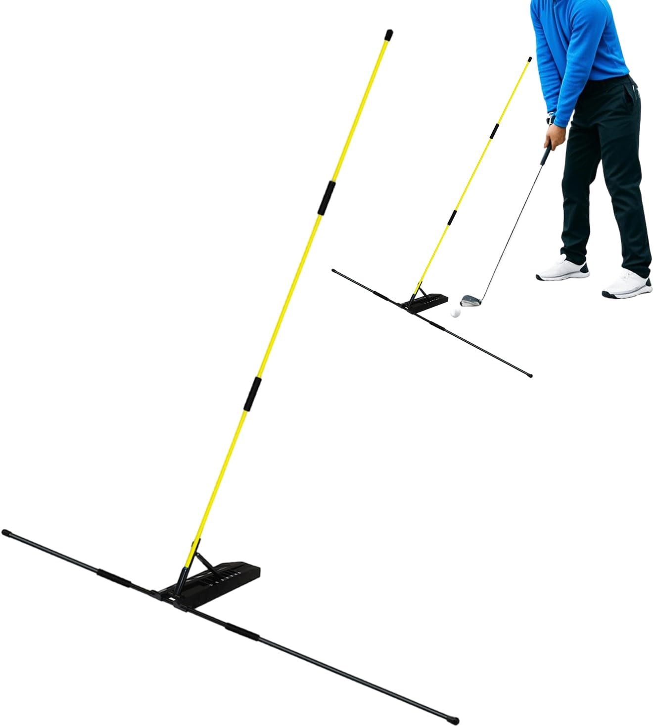 Golf Alignment Sticks Foldable Swing Plane Trainer Rods