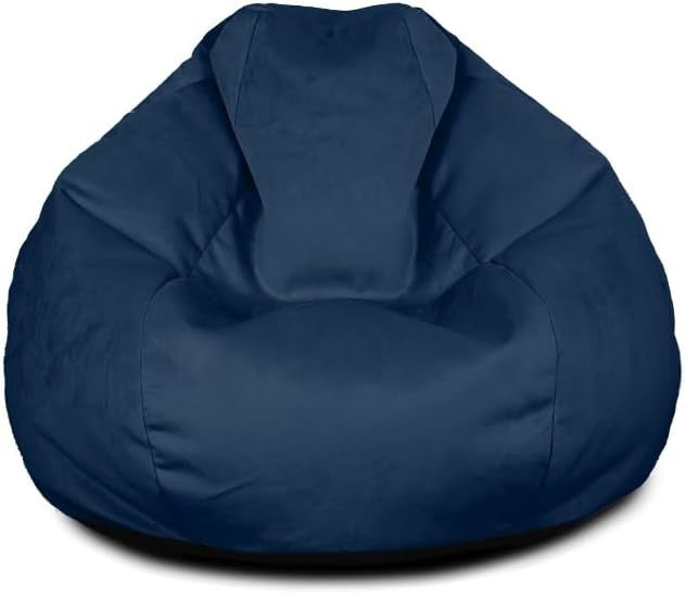 Extra Large Velvet Bean Bag Chair XL Soft Lounge Seat Gaming & Living Room