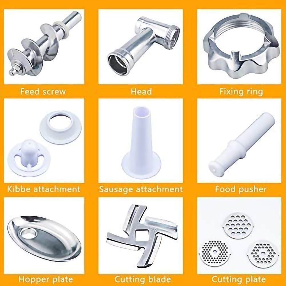 2800W Electric Meat Grinder Sausage Maker Mincer 3 Plates Reverse