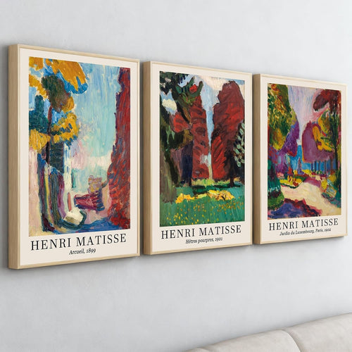 Colourful Abstract Wall Art Set of 3 Framed Prints 12x16 Modern Home Decor