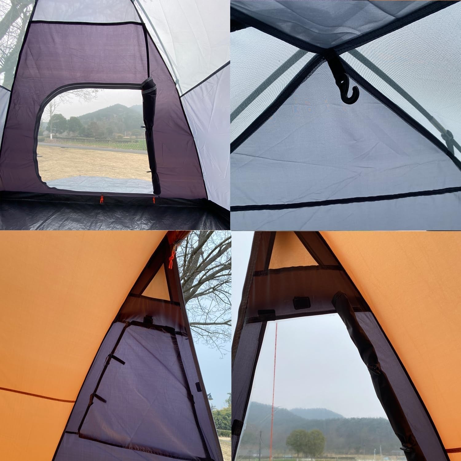 4 Man Family Dome Camping Tent Double Waterproof