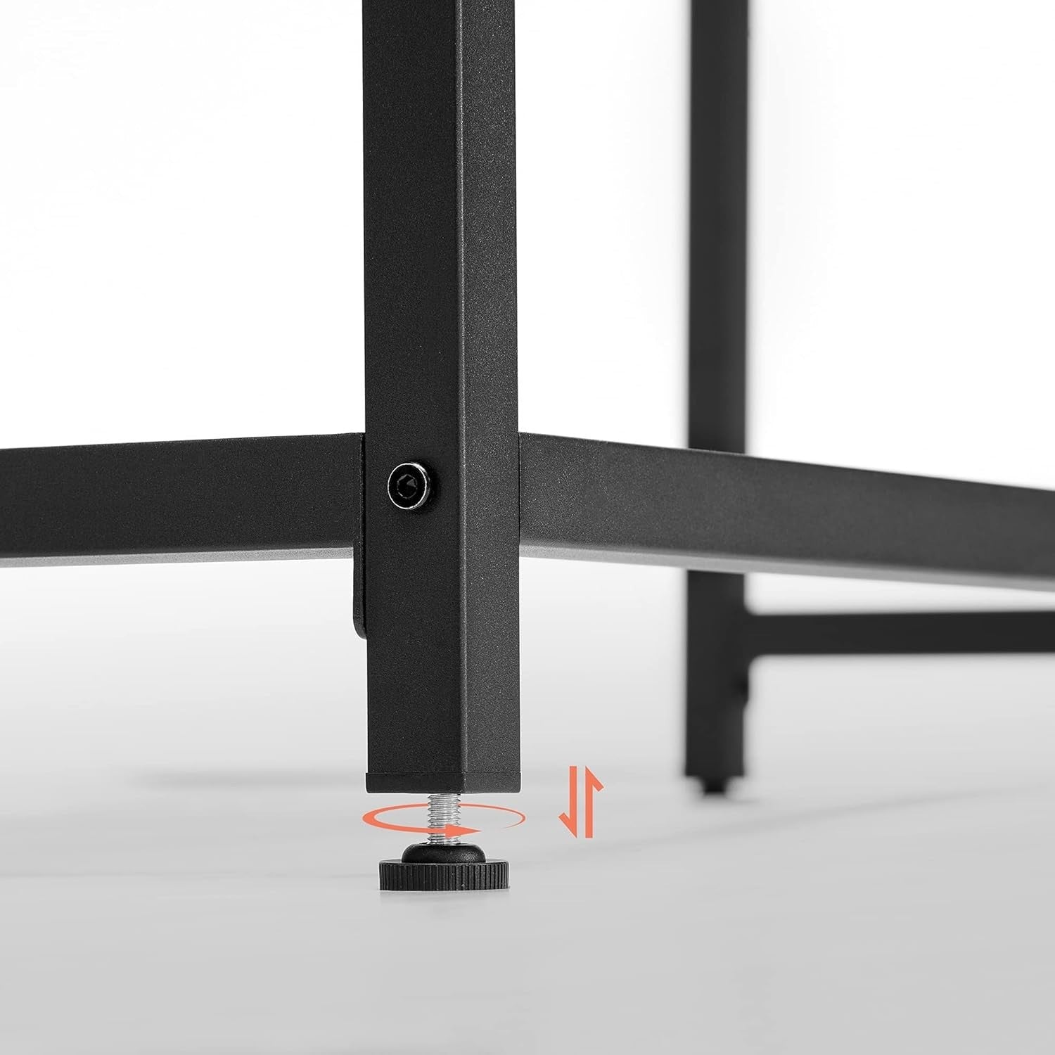 Modern Industrial Office Desk 135 x 60cm Greige & Black Table