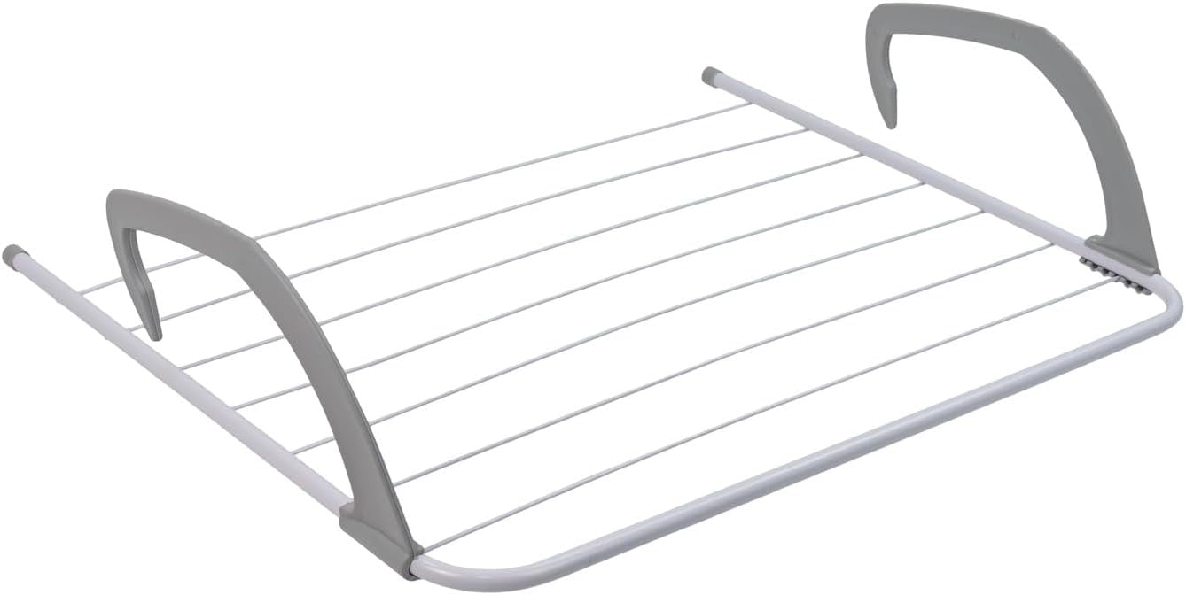 Over Door Radiator Clothes Airer Drying Rack Space Saving 6m White
