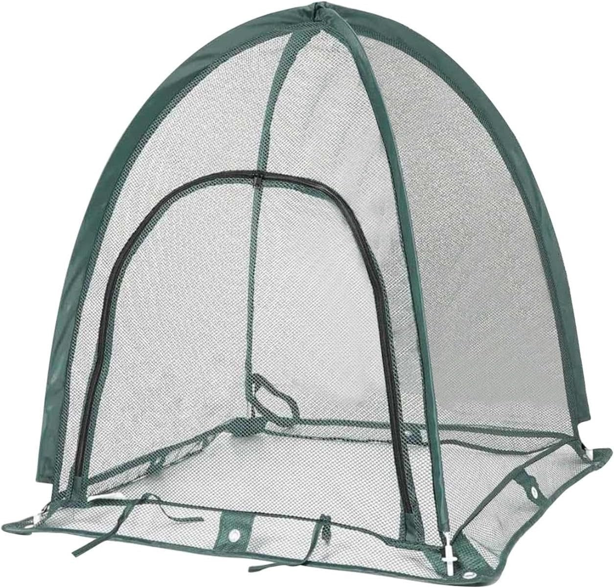 Small Pop-Up Mesh Greenhouse Tent 43x43x41cm Frost Protector for Plants