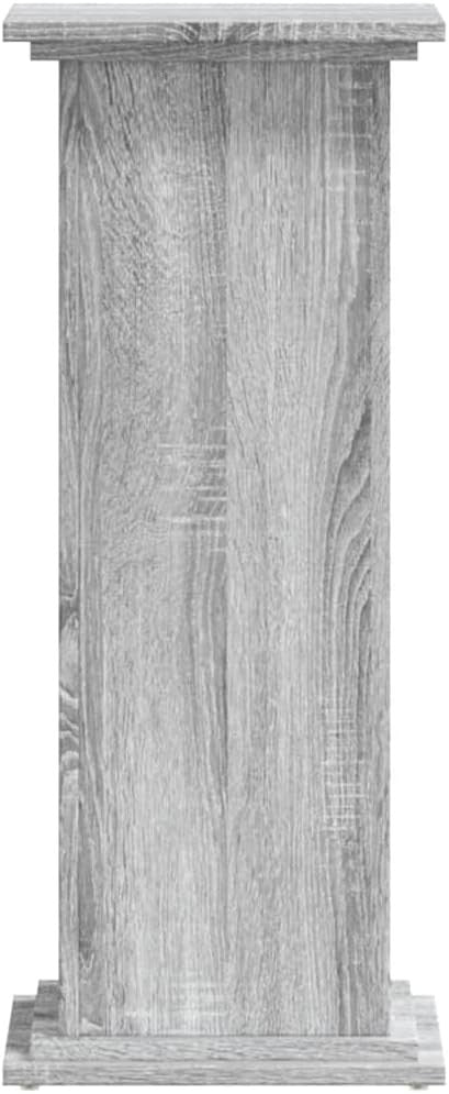 Tall Grey Wood Plant Stand 80cm Indoor Display Pedestal Table Modern Home Decor