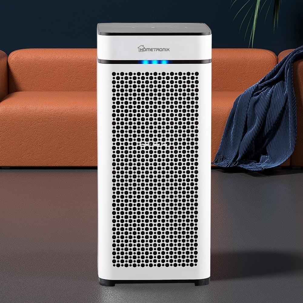 Large Room HEPA Air Purifier 2000ft² Pet Dander Odor 360m³/h