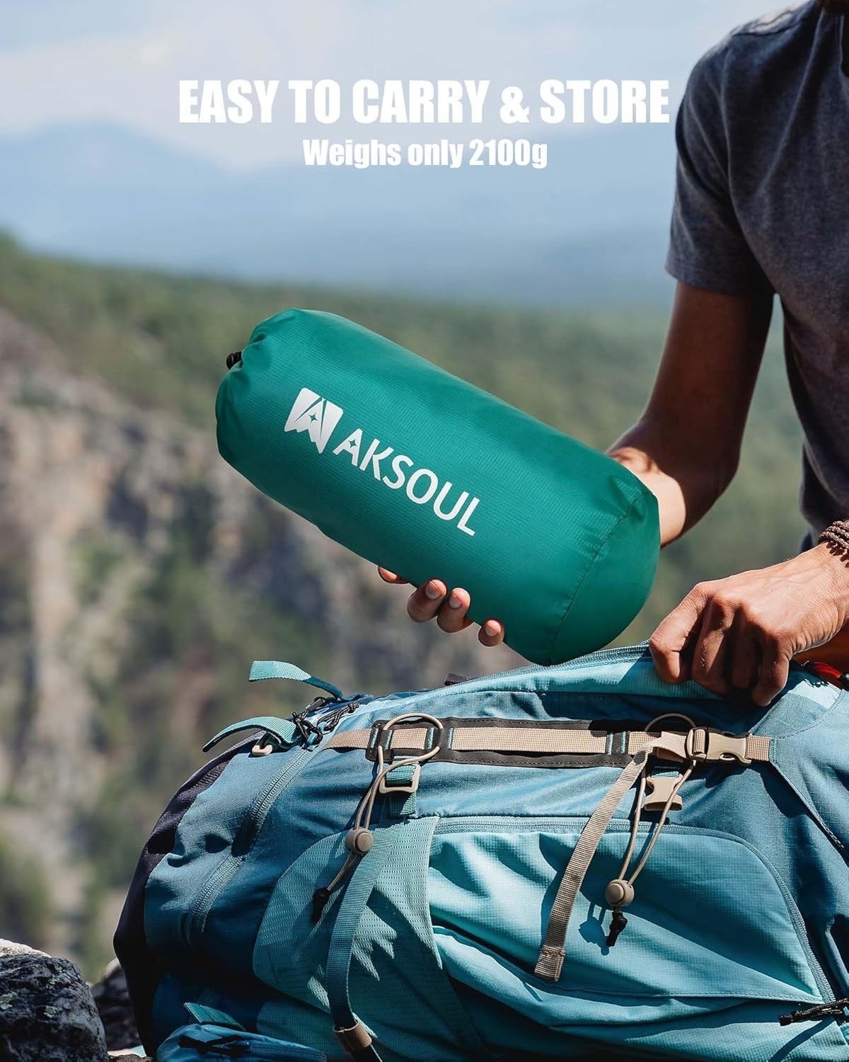 Double Self-Inflating Camping Mattress 12CM Thick Portable Outdoor