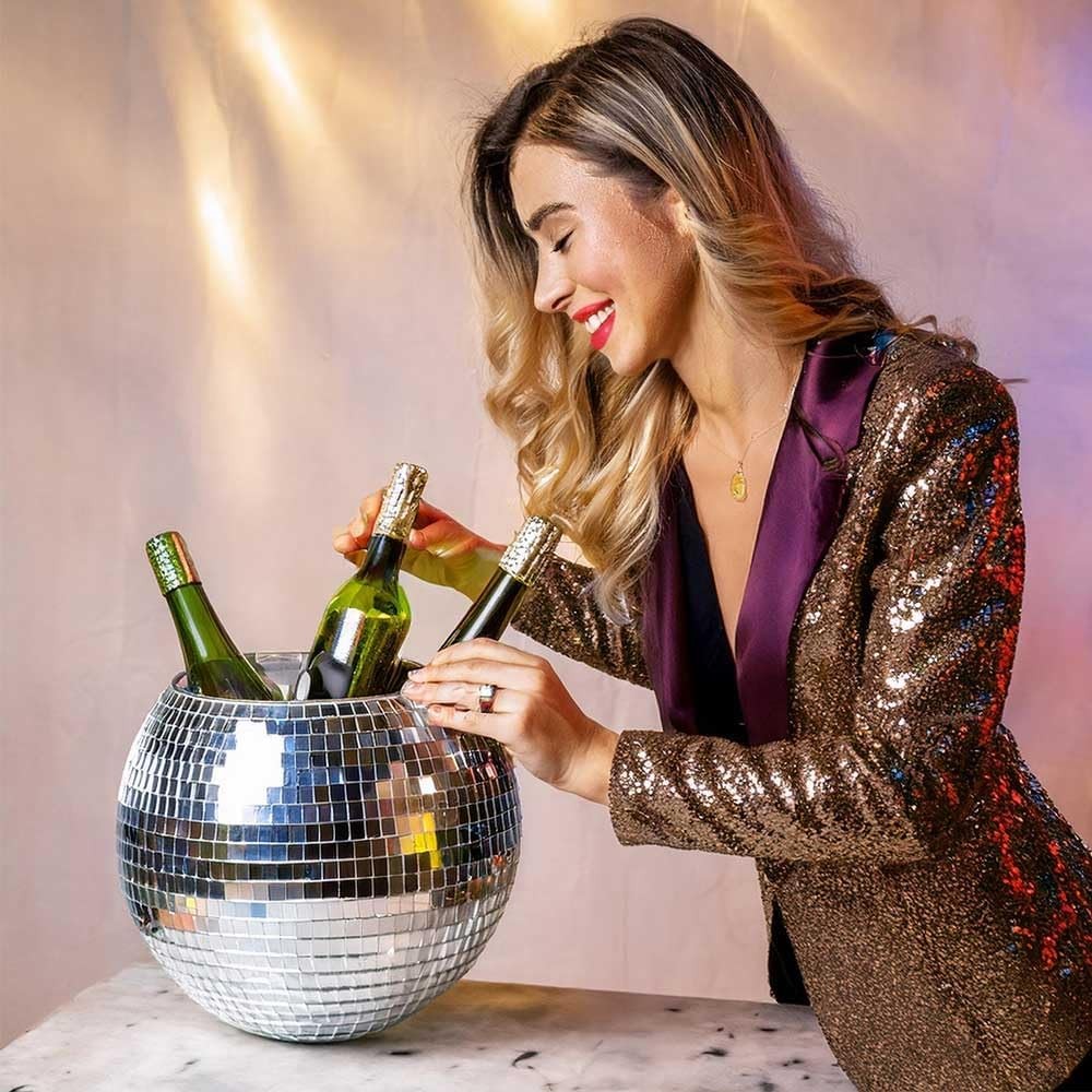 Disco Ball Ice Bucket XL 11L Drinks Cooler Party Champagne Wine Bucket