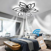 Warmiehomy 63CM Modern Ceiling Fan with Lights, 72W LED, 6-Speed, Remote