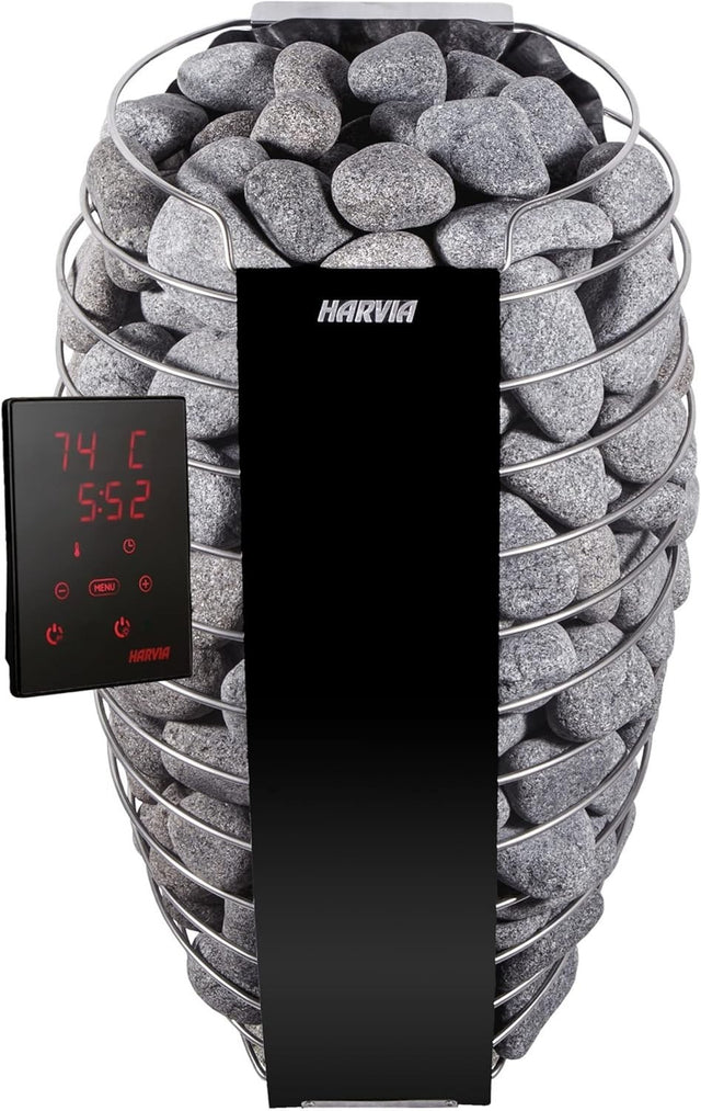 9kW WiFi Black Finnish Sauna Heater – Harvia Spirit SP90XW w/ Xenio Control