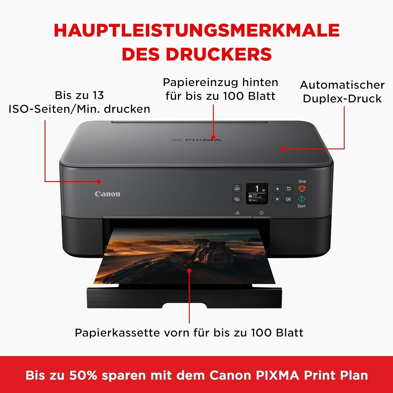 Wi-Fi Bluetooth Colour Inkjet Printer Auto Duplex A4 Copy Scan Home Office