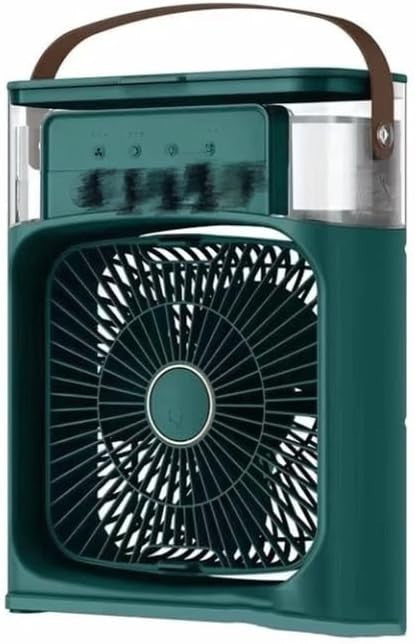 Desktop Cooling Spray Fan – 3-Speed USB Rechargeable Mist Humidifier 600ml Tank