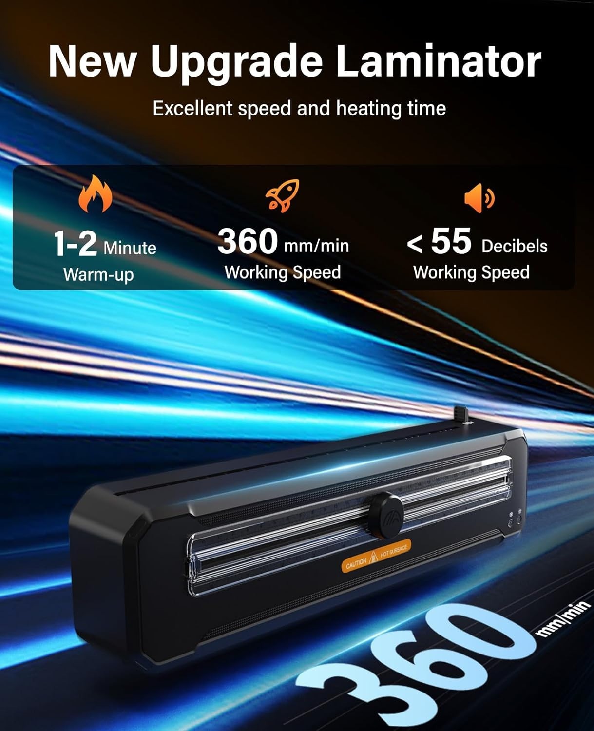 A3 Laminator Hot Cold 90s Warm Up Anti Jam Built-In Cutter Kit