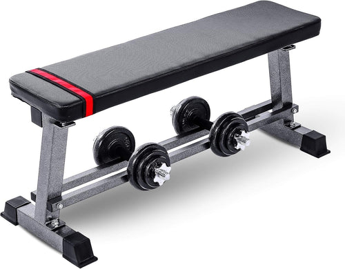 Multi Gym Flat Bench With Dumbbell Storage 300kg Home Training