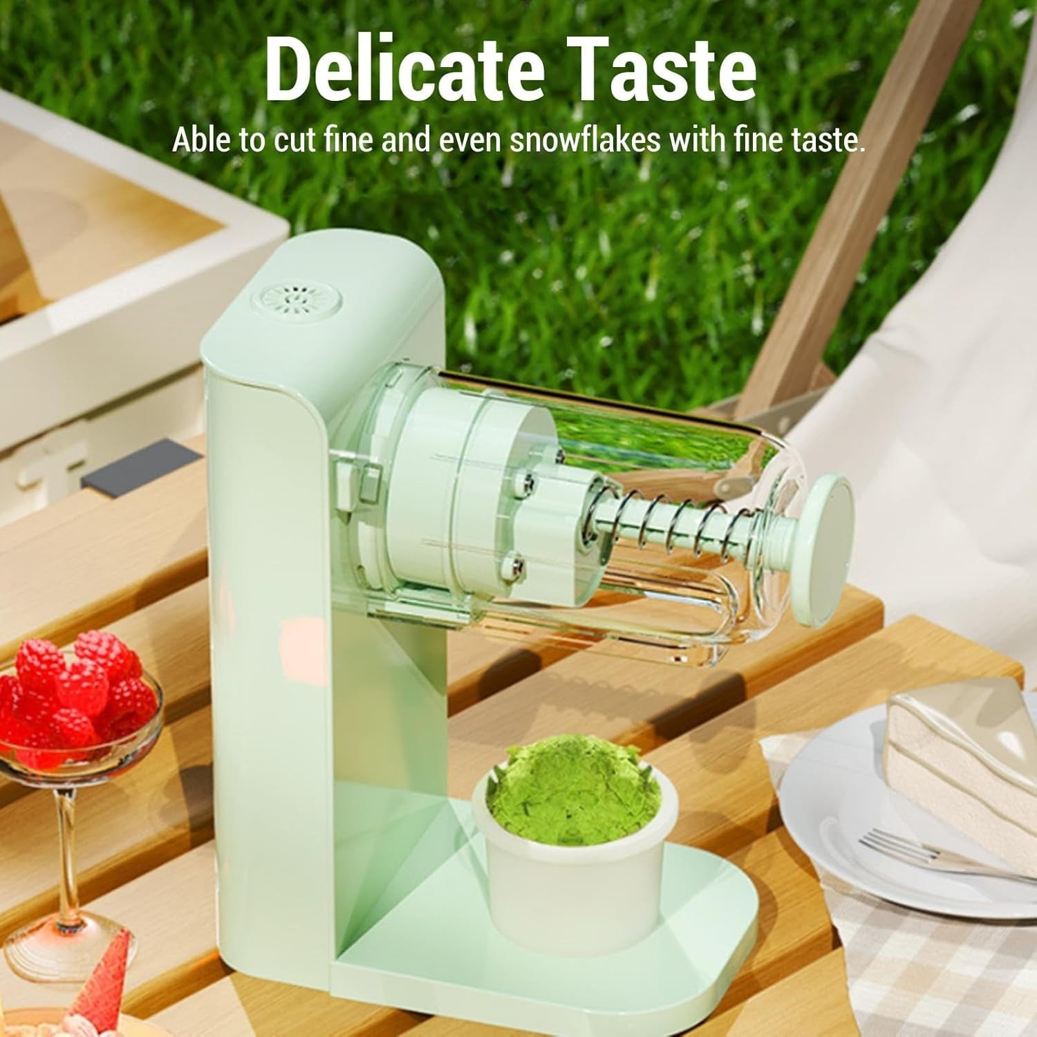 Electric Shaved Ice Maker Rechargeable Snow Cone Machine 13000RPM 200W