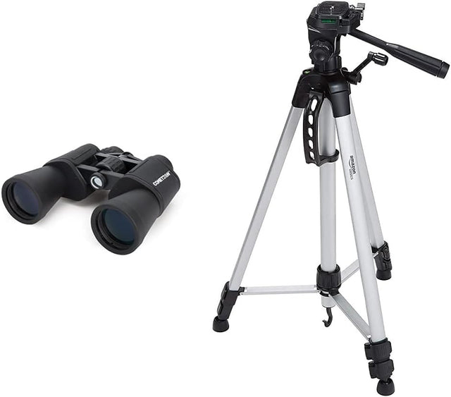 7x50 HD Porro Prism Binoculars with 60" Tripod for Stargazing & Outdoors