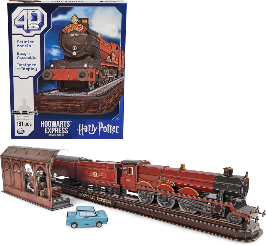 3D Harry Potter Hogwarts Express Puzzle Model Kit - 181 Pieces, Easy Build